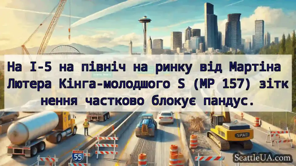 Транспортні новини Сіетла На I-5 на північ на ринку від