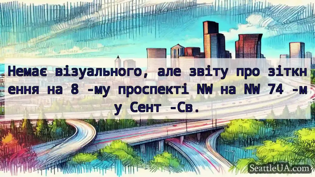 Транспортні новини Сіетла Немає візуального, але звіту про