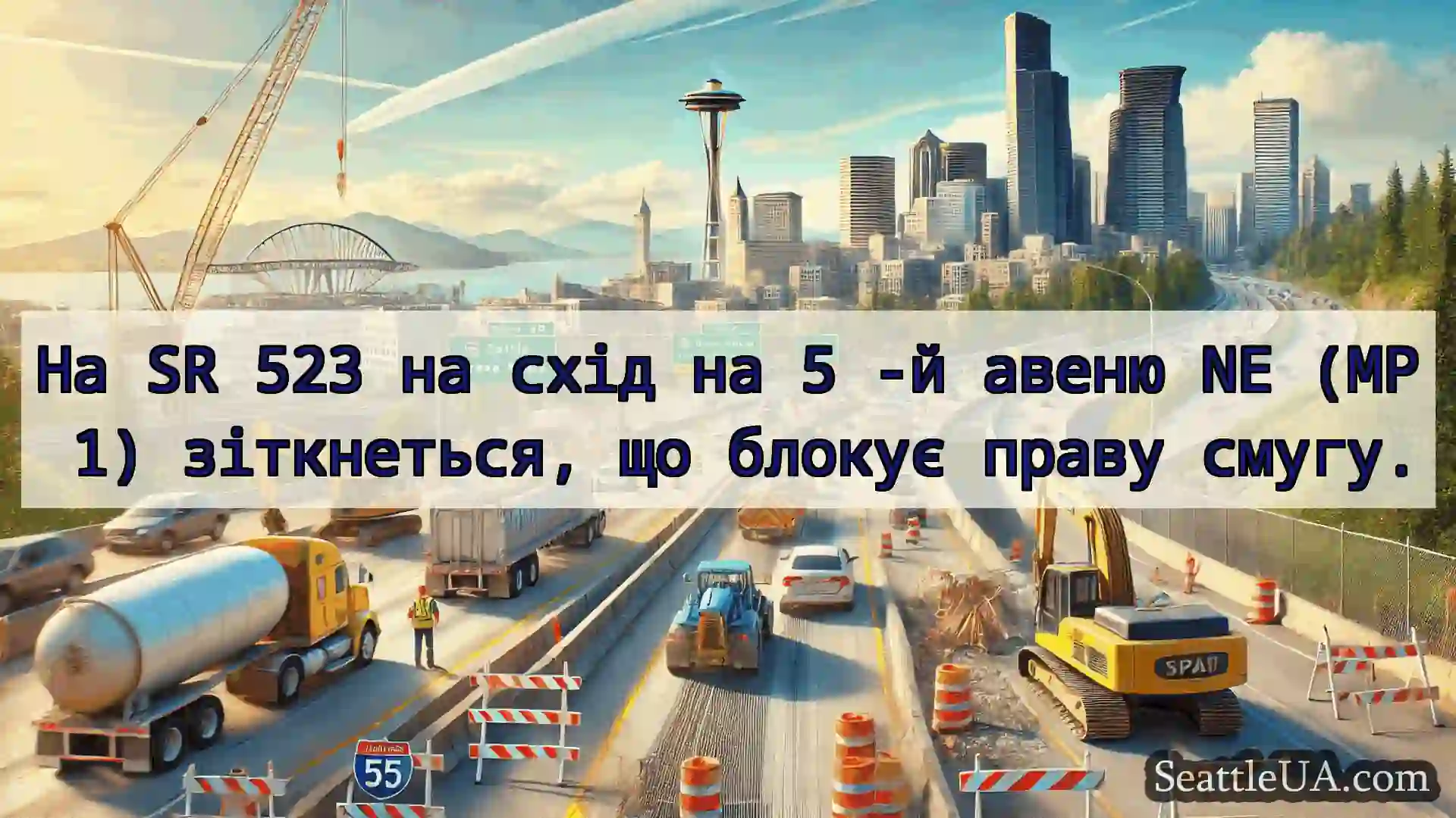 Транспортні новини Сіетла На SR 523 на схід на 5 -й авеню NE