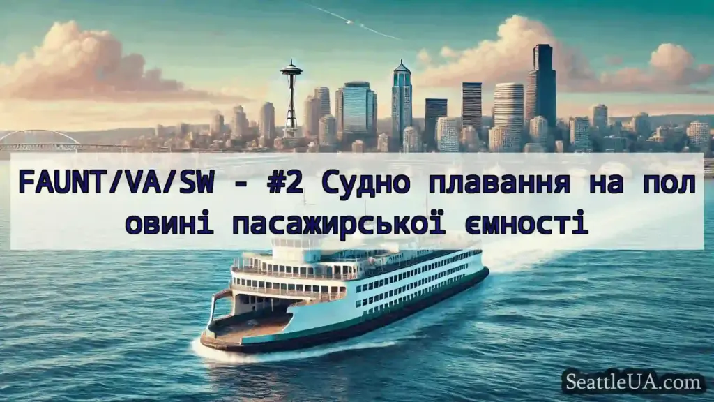 новини про пороми Сіетла FAUNT/VA/SW - #2 Судно плавання на