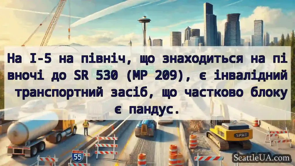 Транспортні новини Сіетла На I-5 на північ, що знаходиться