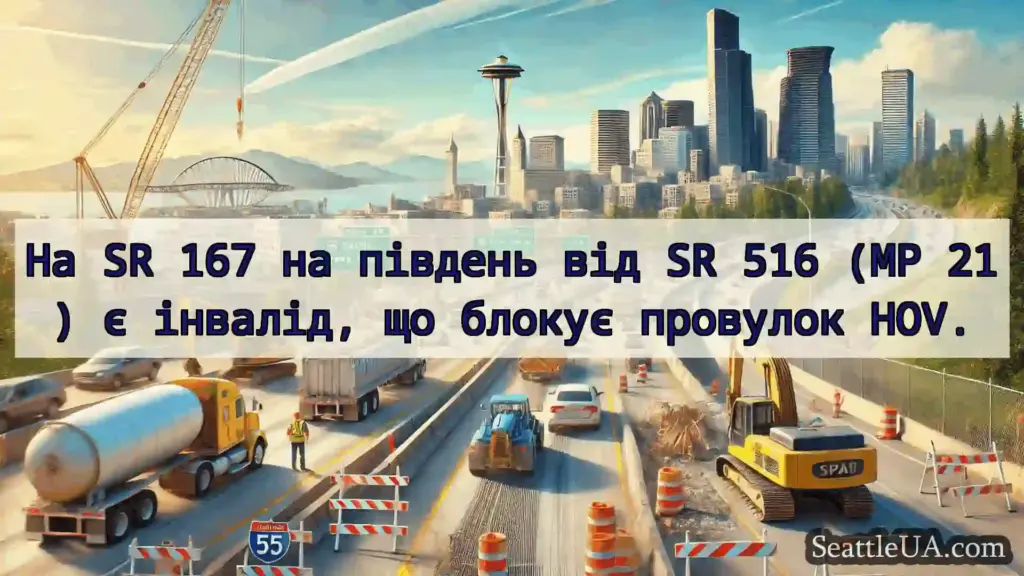 Транспортні новини Сіетла На SR 167 на південь від SR 516