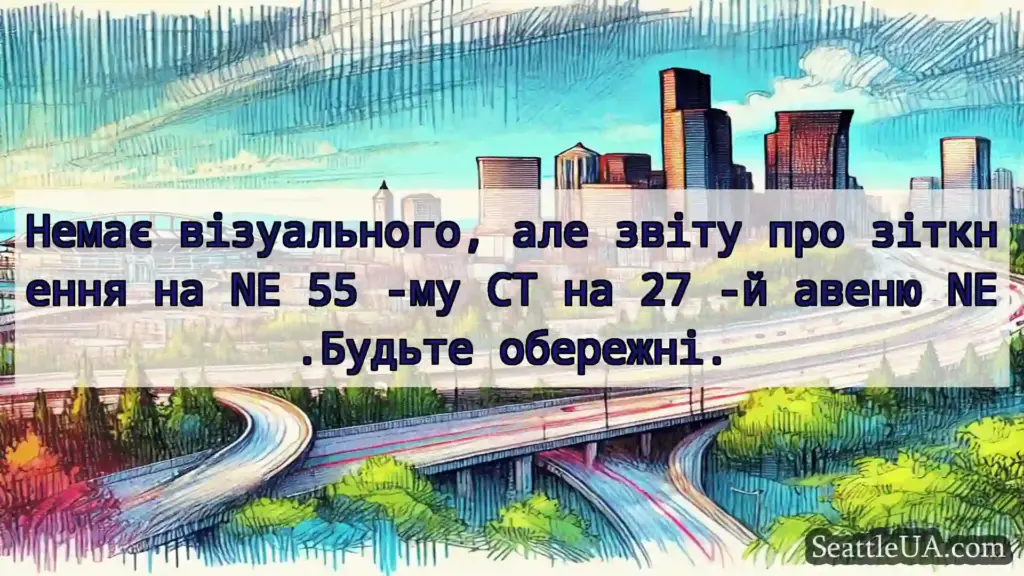 Транспортні новини Сіетла Немає візуального, але звіту про
