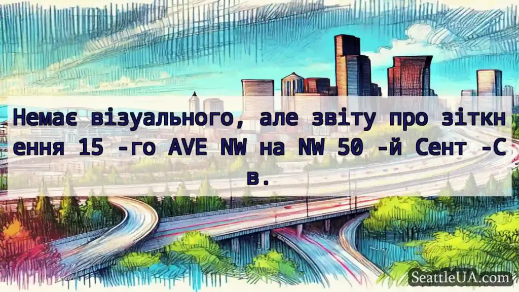 Транспортні новини Сіетла Немає візуального, але звіту про