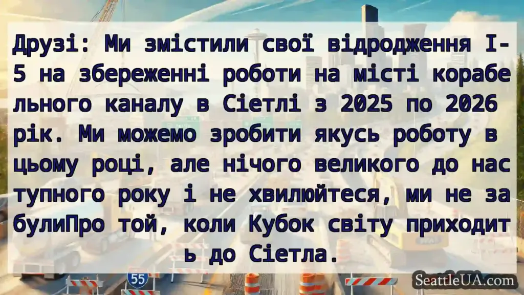 Транспортні новини Сіетла Друзі: Ми змістили свої