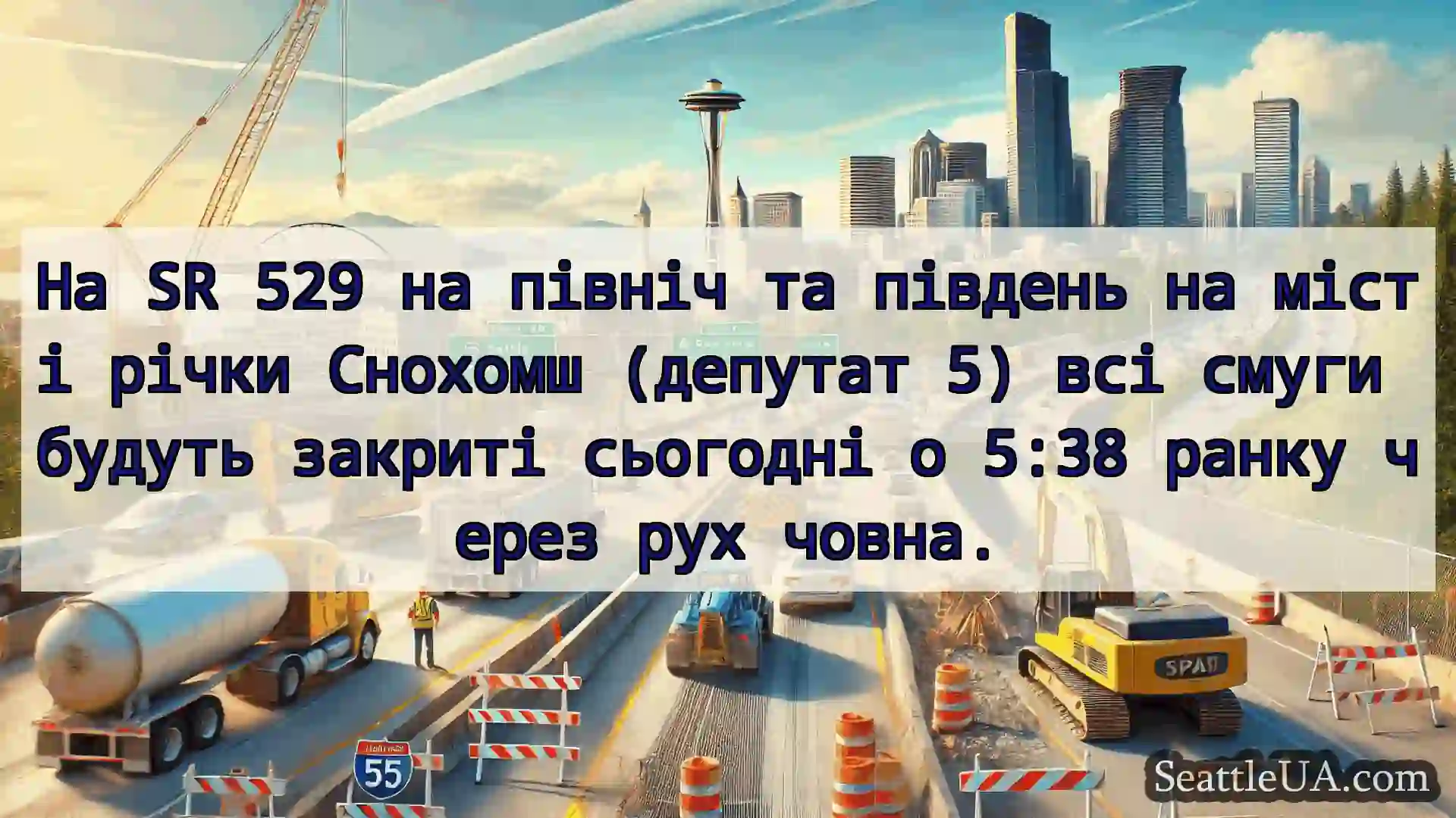 Транспортні новини Сіетла На SR 529 на північ та південь на