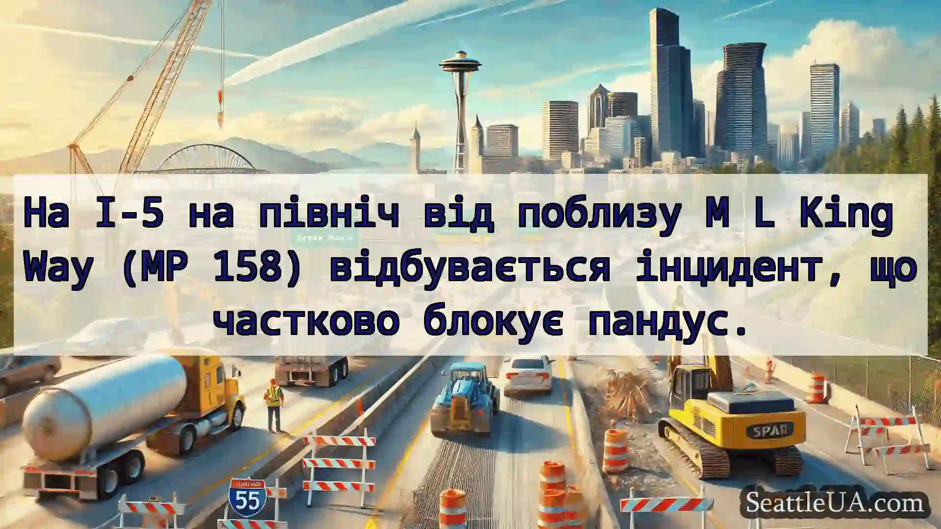 Транспортні новини Сіетла На I-5 на північ від поблизу M L