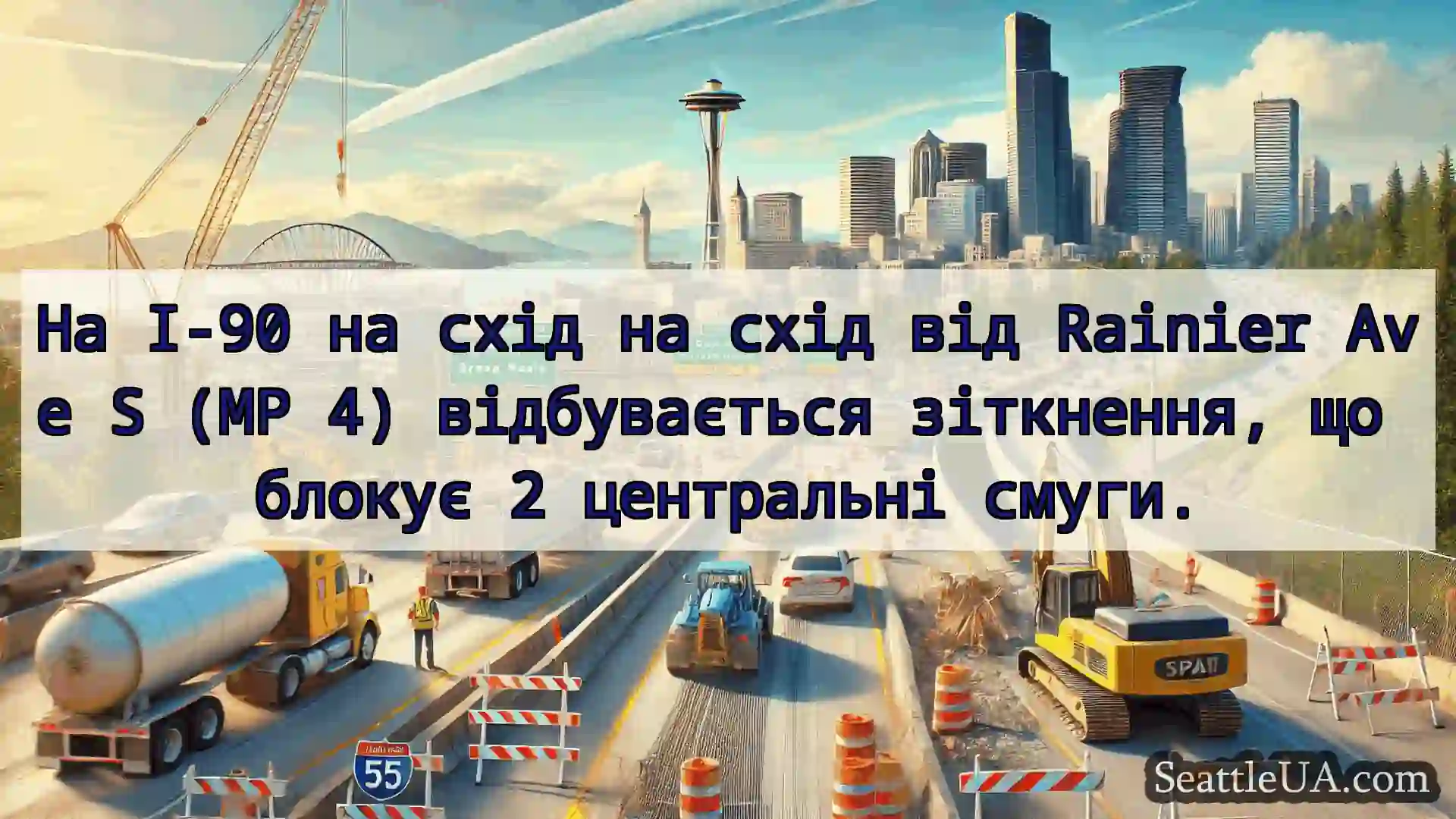 Транспортні новини Сіетла На I-90 на схід на схід від