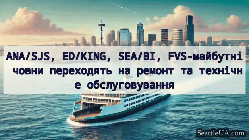 новини про пороми Сіетла ANA/SJS, ED/KING, SEA/BI,