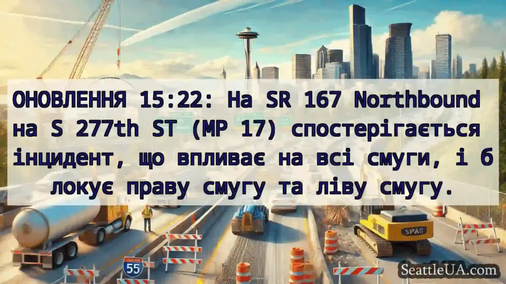 Транспортні новини Сіетла ОНОВЛЕННЯ 15:22: На SR 167
