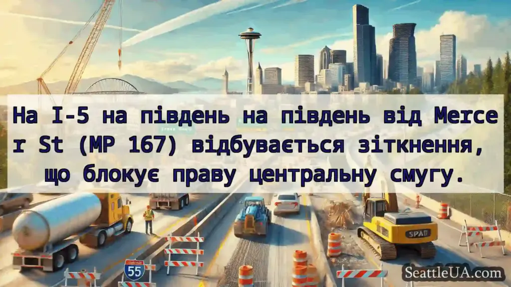 Транспортні новини Сіетла На I-5 на південь на південь від