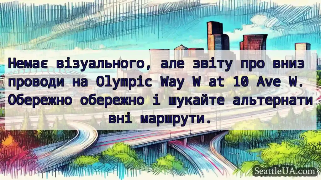 Транспортні новини Сіетла Немає візуального, але звіту про