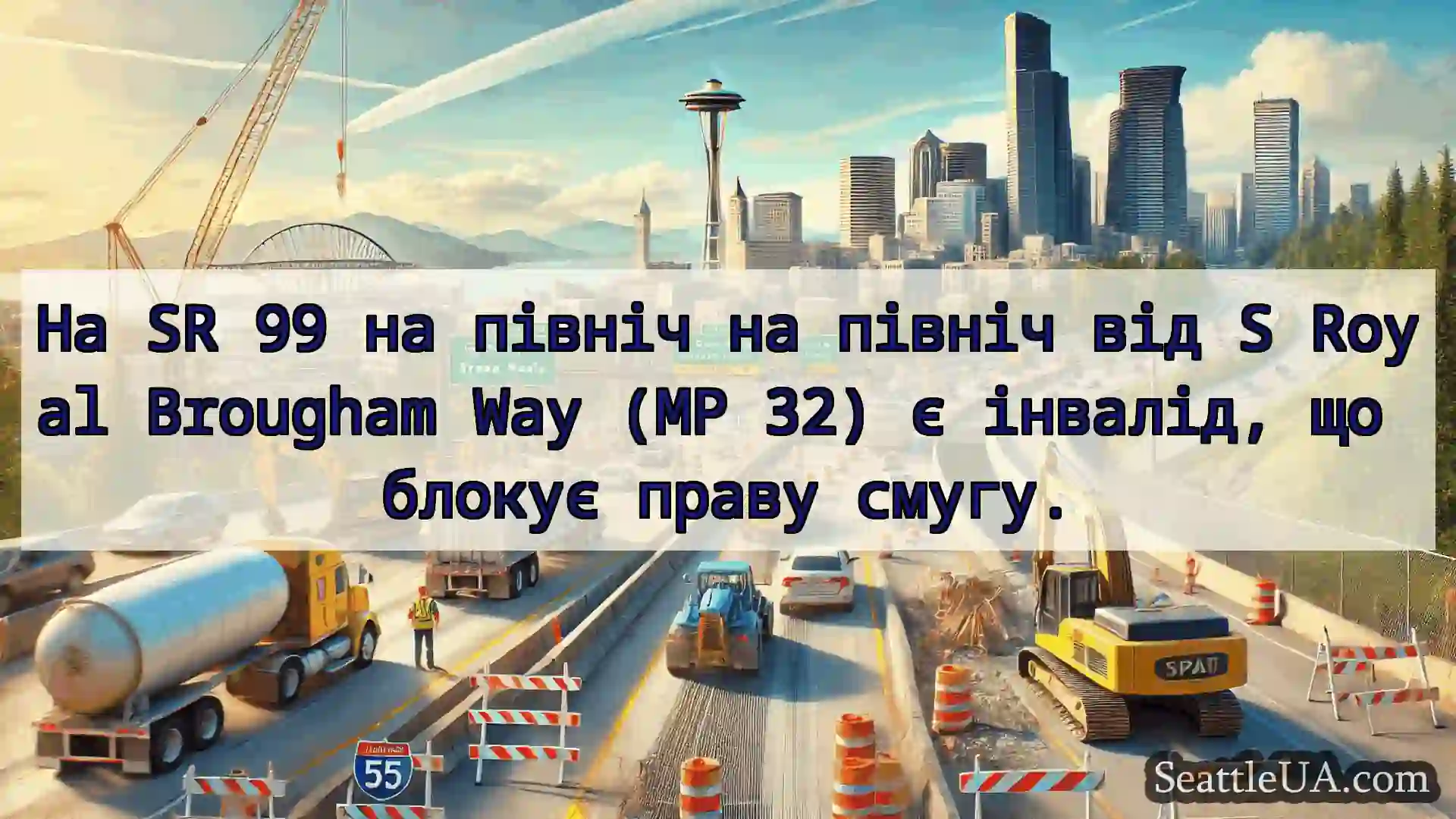 Транспортні новини Сіетла На SR 99 на північ на північ від S