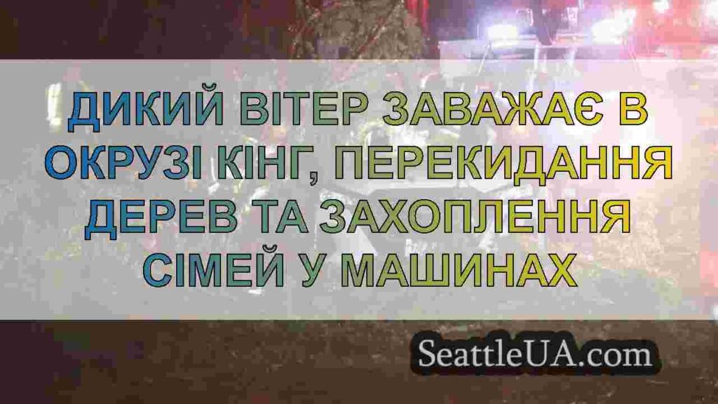 Дикий вітер заважає в окрузі Кінг,