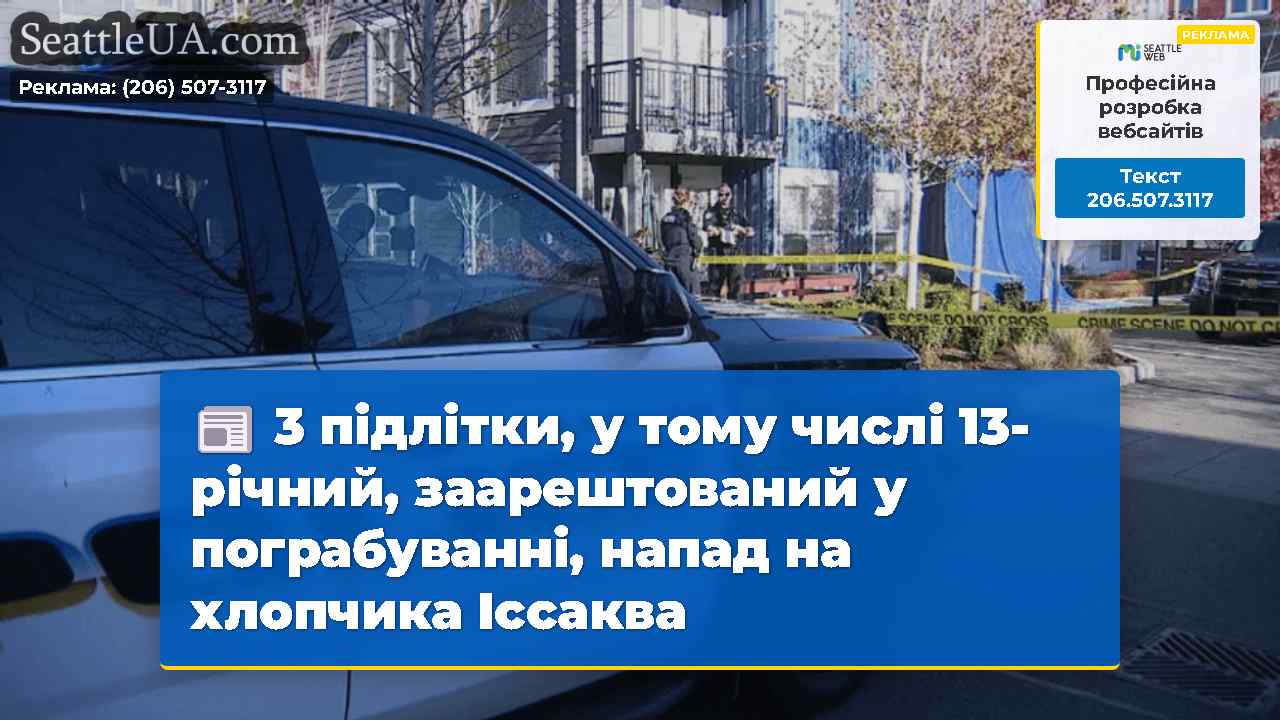 3 підлітки, у тому числі 13-річний, заарештований