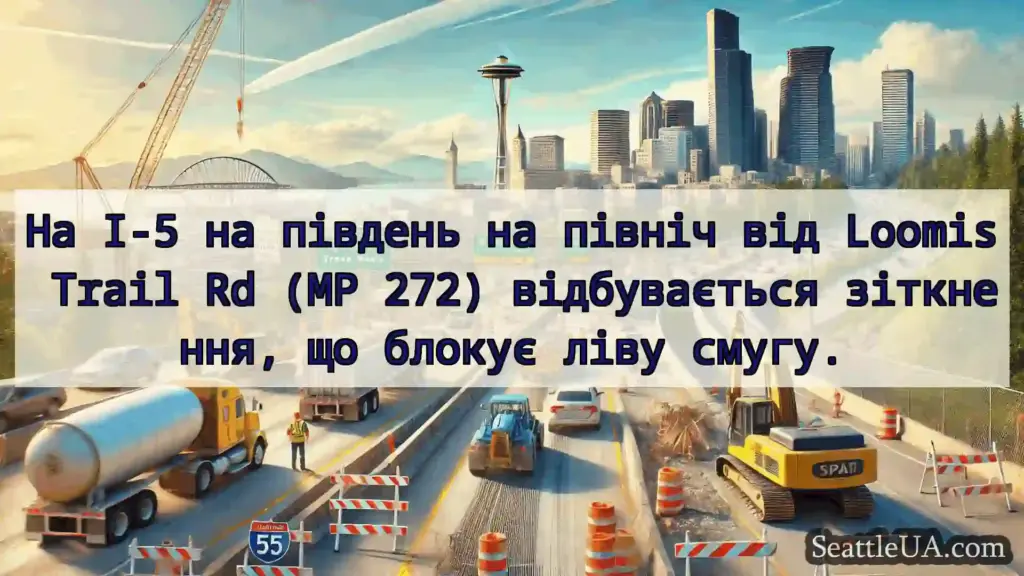 Транспортні новини Сіетла На I-5 на південь на північ від