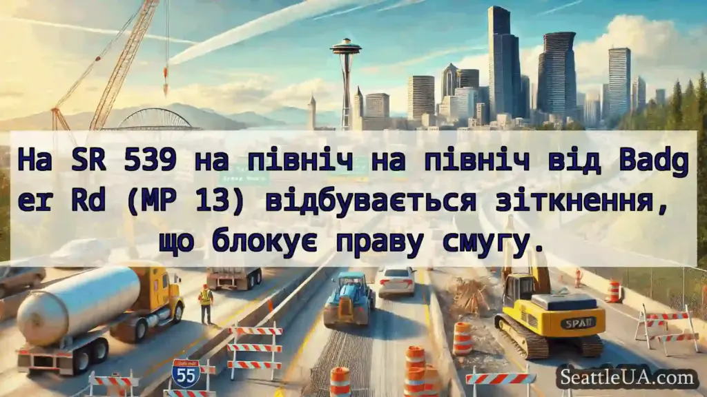Транспортні новини Сіетла На SR 539 на північ на північ від