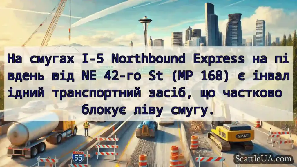 Транспортні новини Сіетла На смугах I-5 Northbound Express