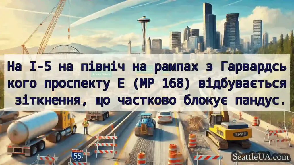 Транспортні новини Сіетла На I-5 на північ на рампах з
