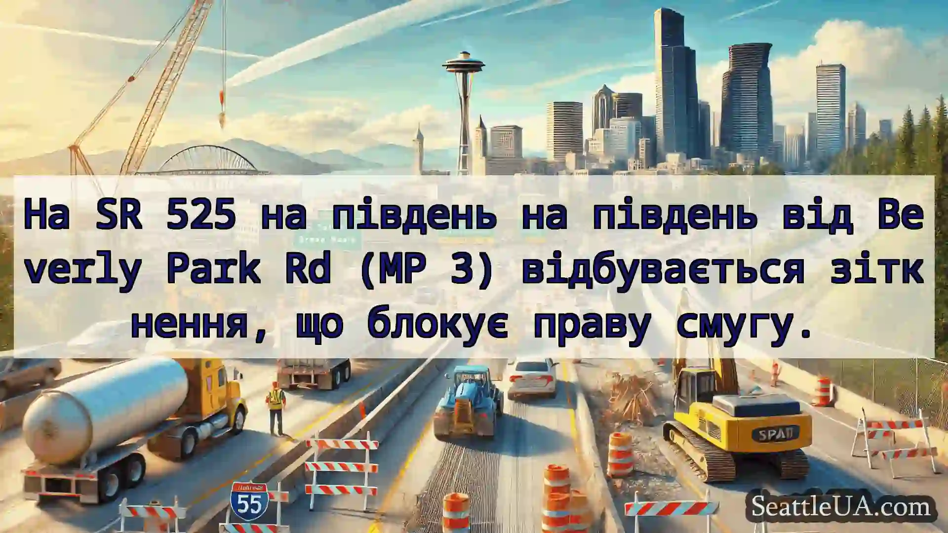 Транспортні новини Сіетла На SR 525 на південь на південь