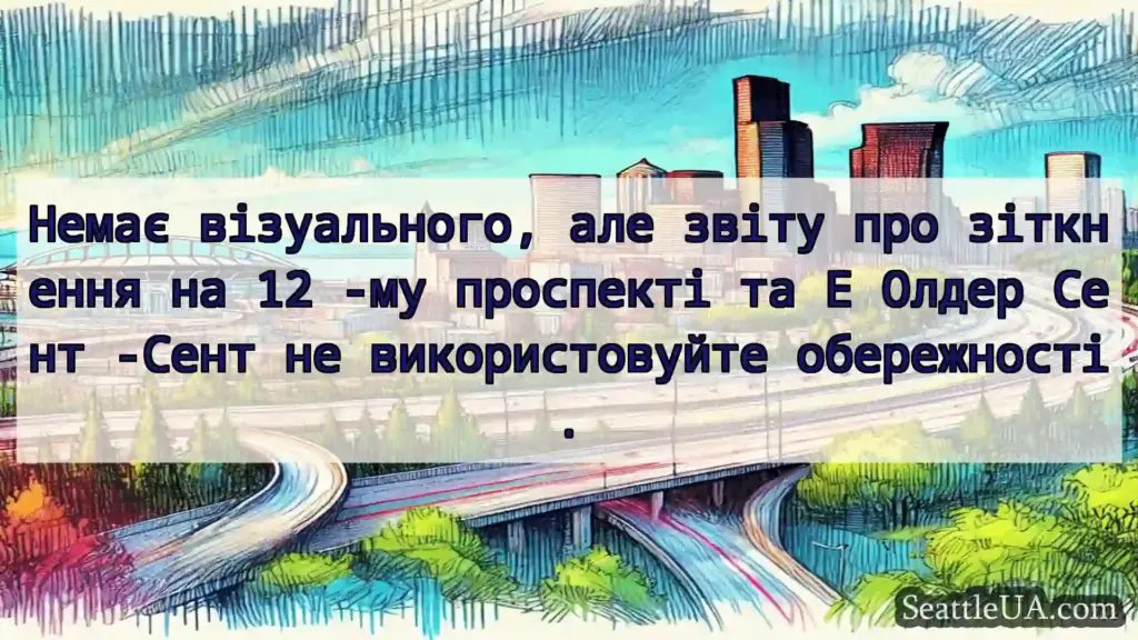 Транспортні новини Сіетла Немає візуального, але звіту про