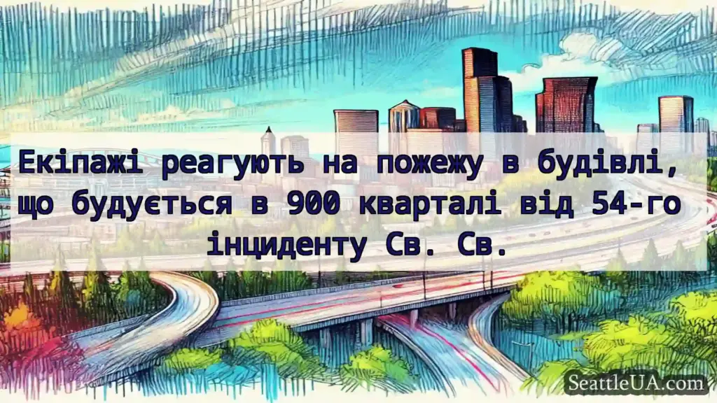 Транспортні новини Сіетла Екіпажі реагують на пожежу в
