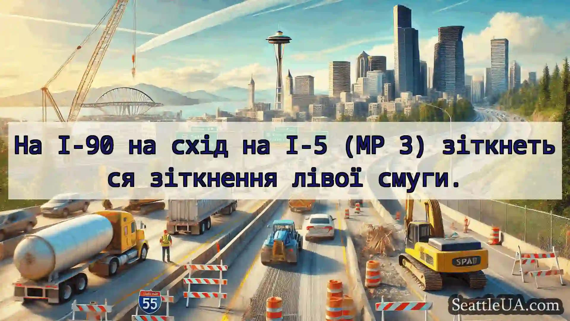 Транспортні новини Сіетла На I-90 на схід на I-5 (MP 3)