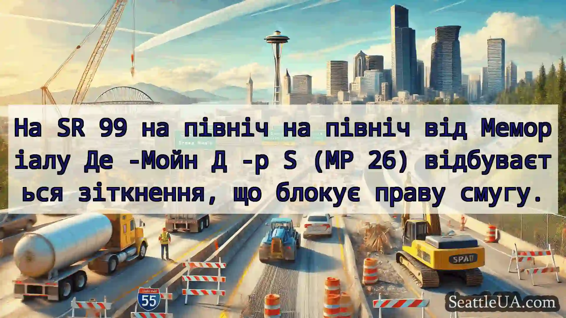 Транспортні новини Сіетла На SR 99 на північ на північ від