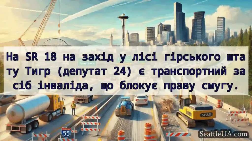 На SR 18 на захід у лісі гірського штату Тигр