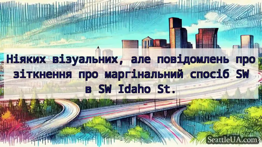 Ніяких візуальних, але повідомлень про зіткнення