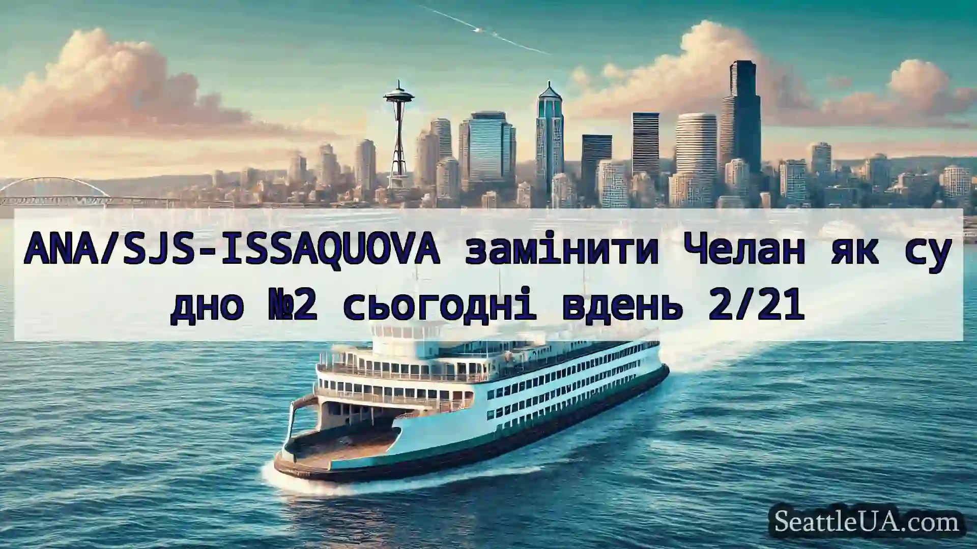 ANA/SJS-ISSAQUOVA замінити Челан як судно №2