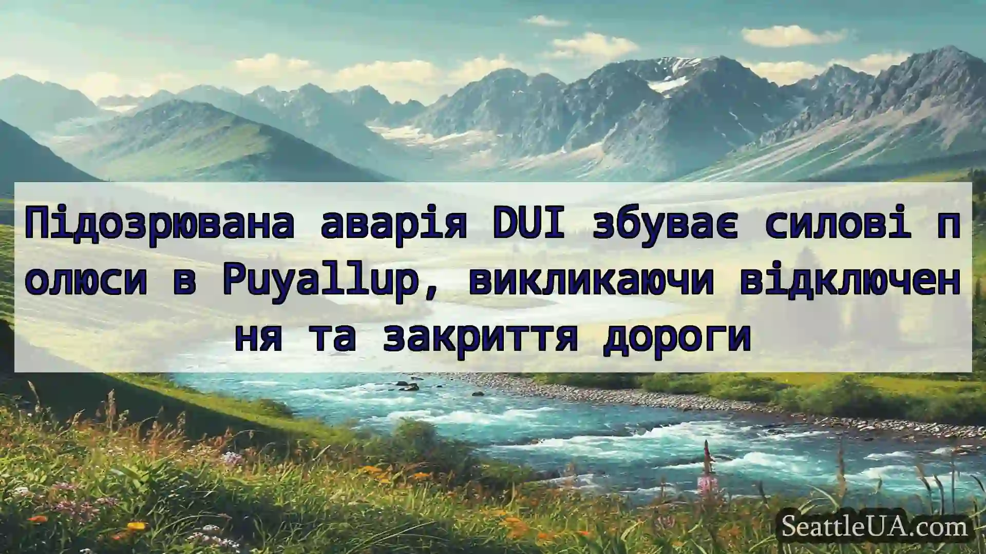 Підозрювана аварія DUI збуває силові полюси в