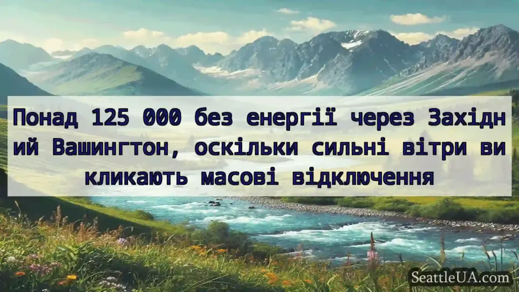 Понад 125 000 без енергії через Західний