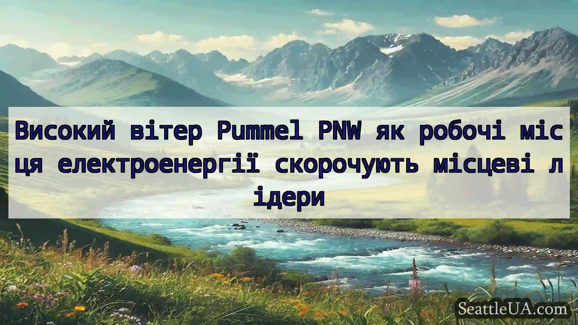 Високий вітер Pummel PNW як робочі місця