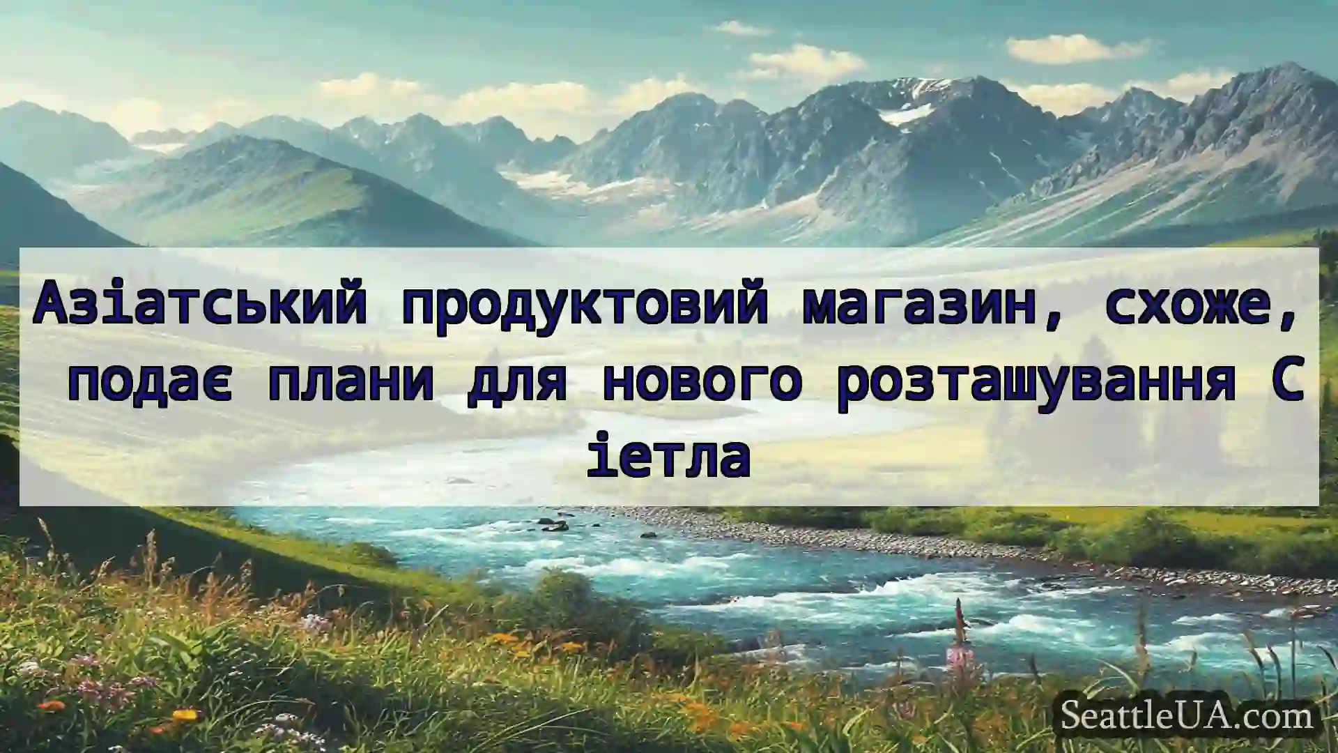 Азіатський продуктовий магазин, схоже, подає