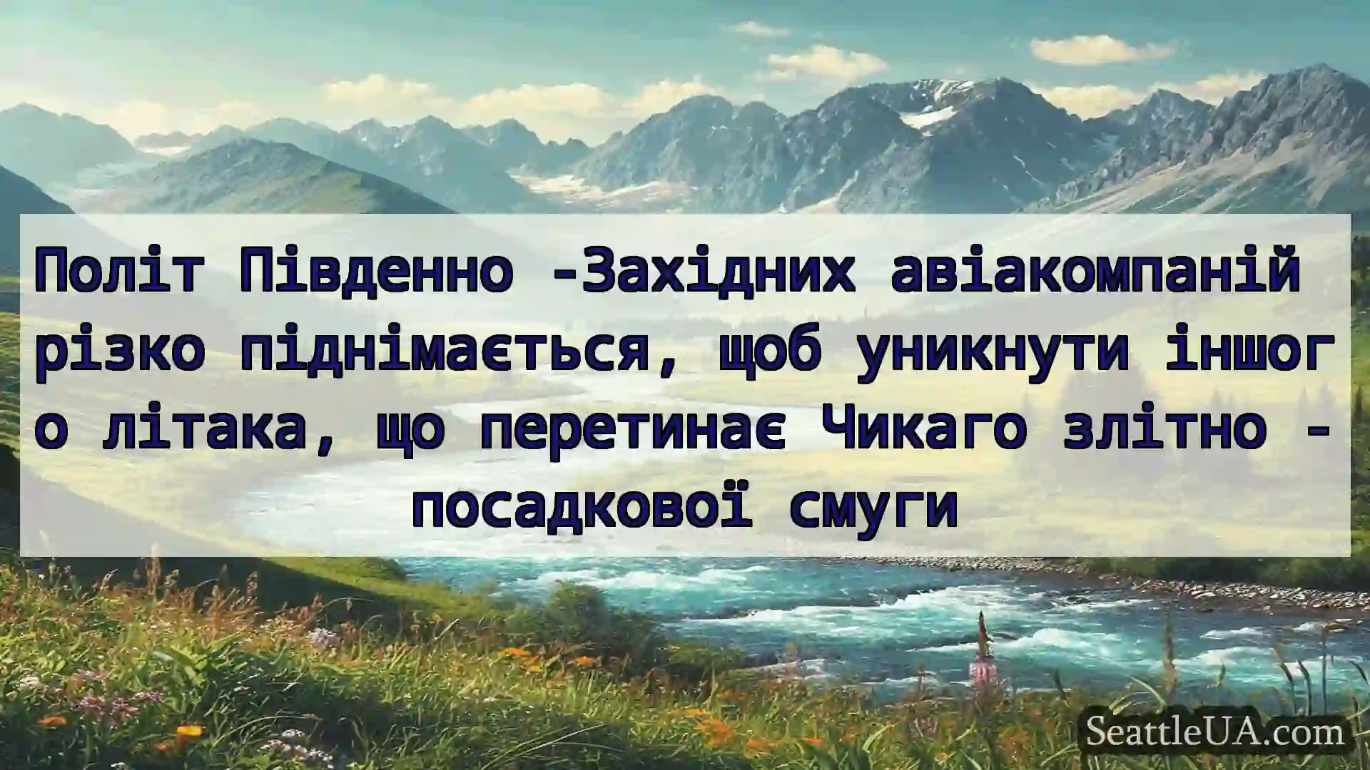 Політ Південно -Західних авіакомпаній різко