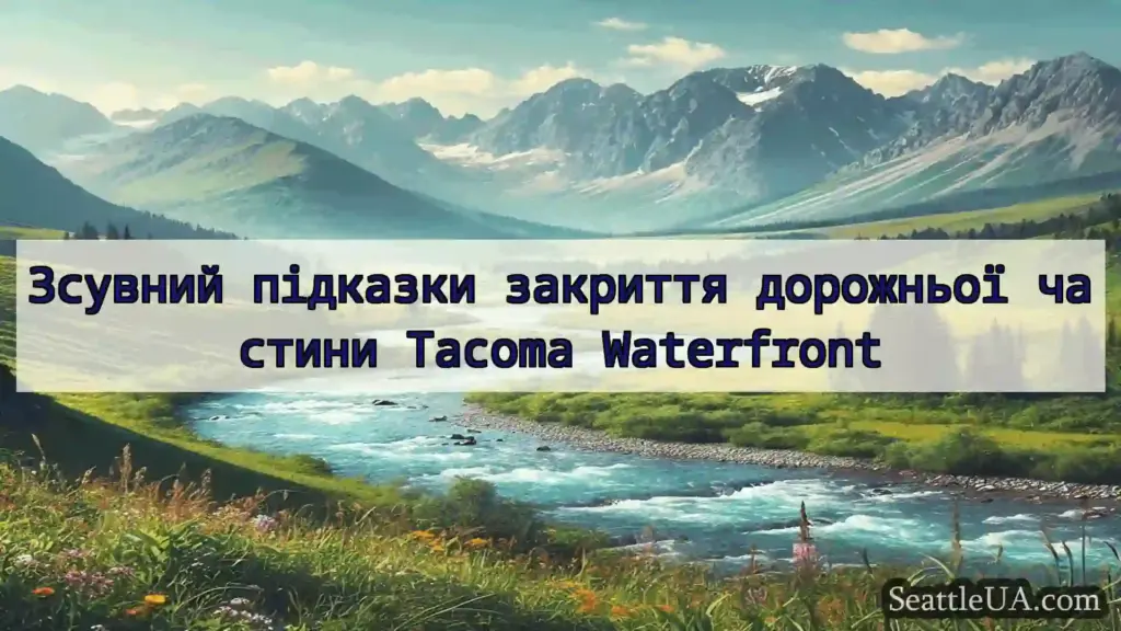 Зсувний підказки закриття дорожньої частини