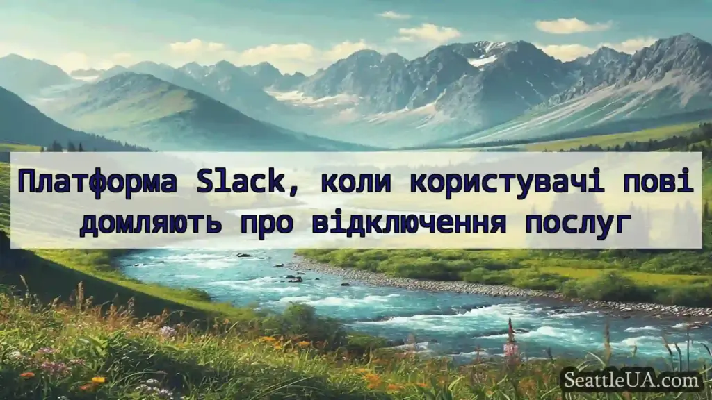 Платформа Slack, коли користувачі повідомляють