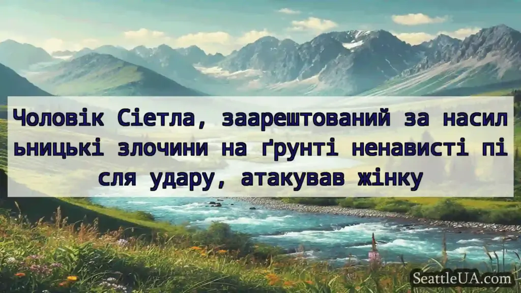 Чоловік Сіетла, заарештований за насильницькі