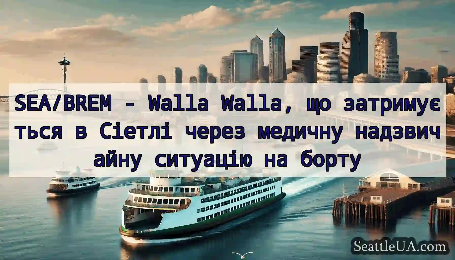 SEA/BREM - Walla Walla, що затримується в Сіетлі
