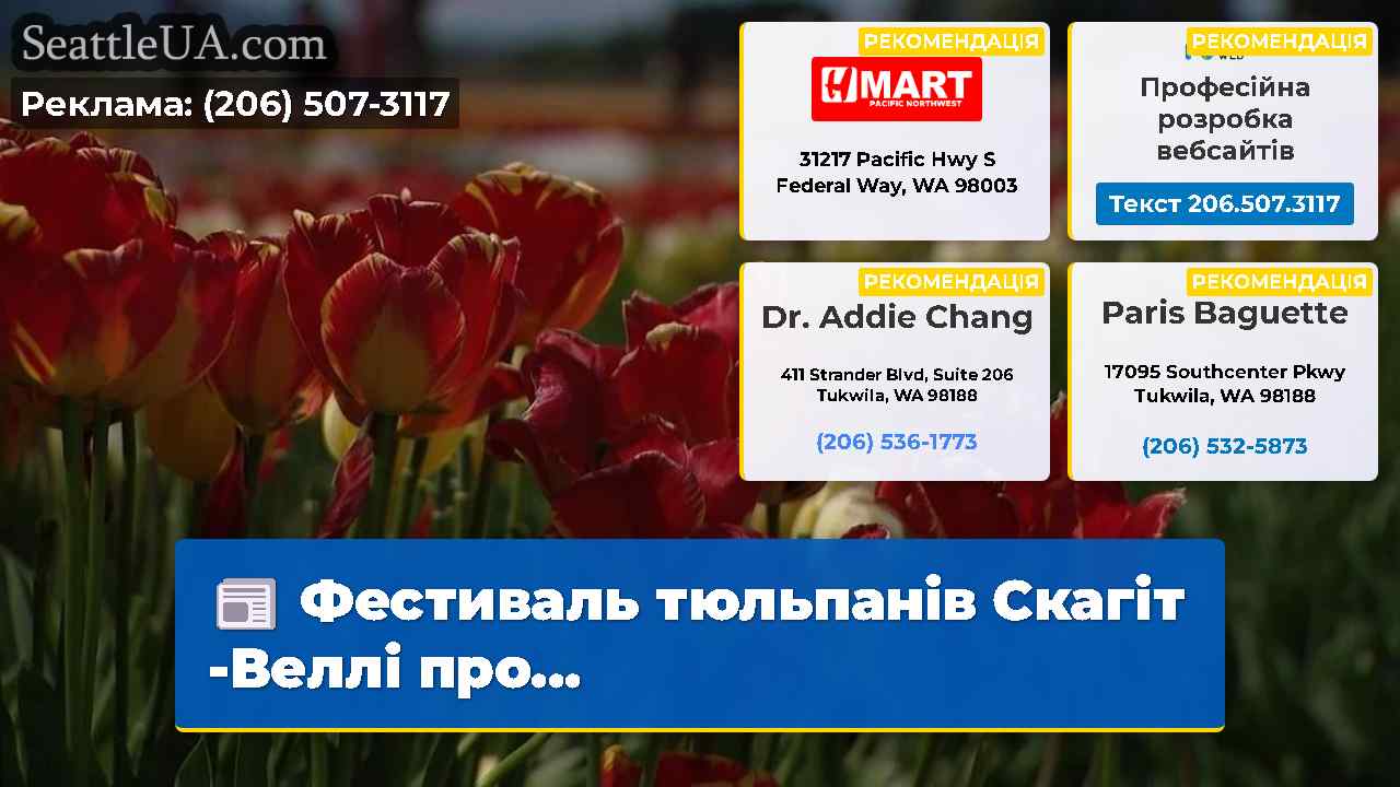 Фестиваль тюльпанів Скагіт -Веллі про…