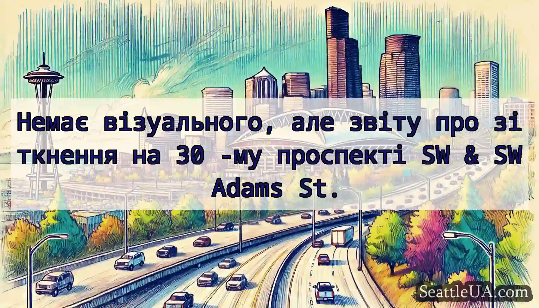 Немає візуального, але звіту про зіткнення на 30