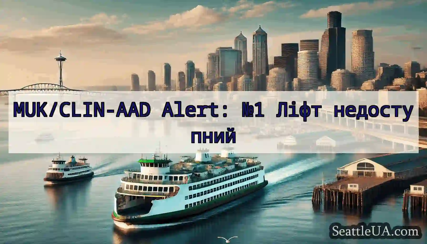 MUK/CLIN-AAD Alert: №1 Ліфт недоступний