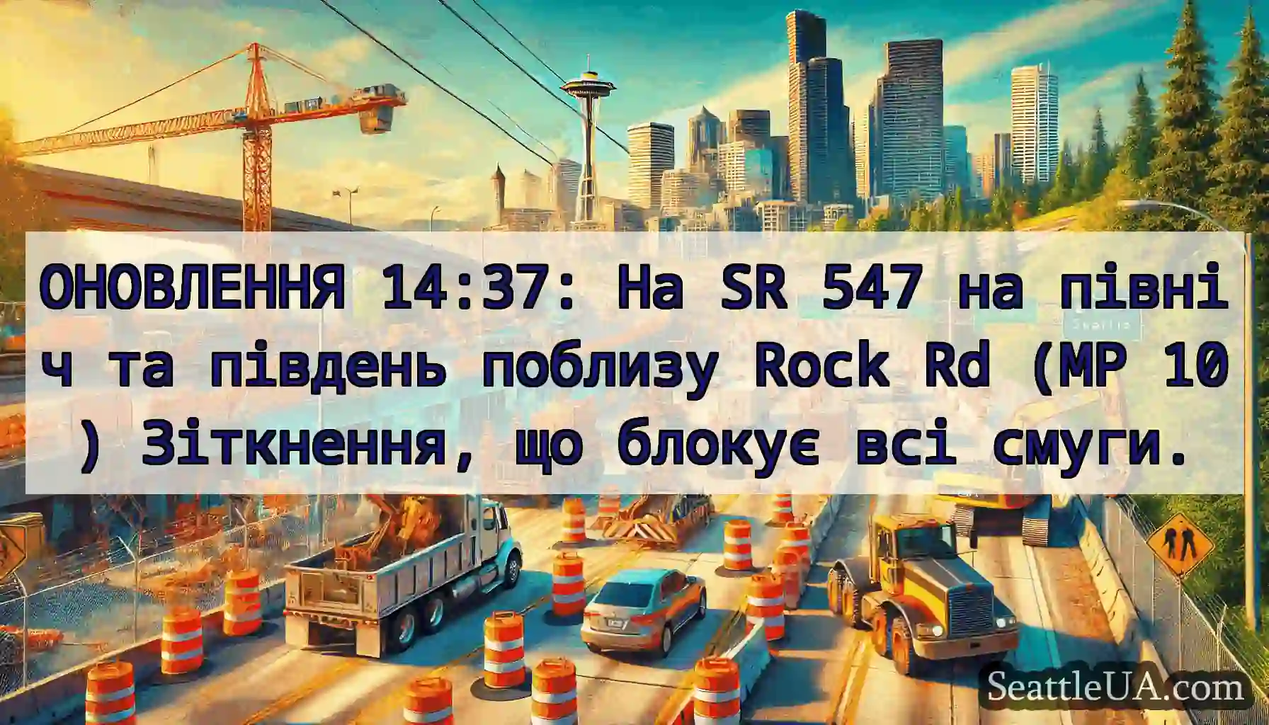 ОНОВЛЕННЯ 14:37: На SR 547 на північ та південь