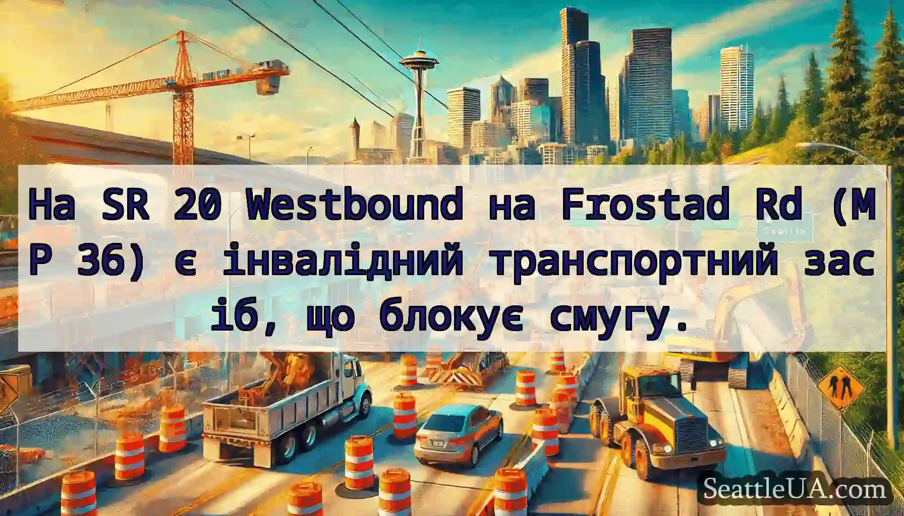 На SR 20 Westbound на Frostad Rd (MP 36) є