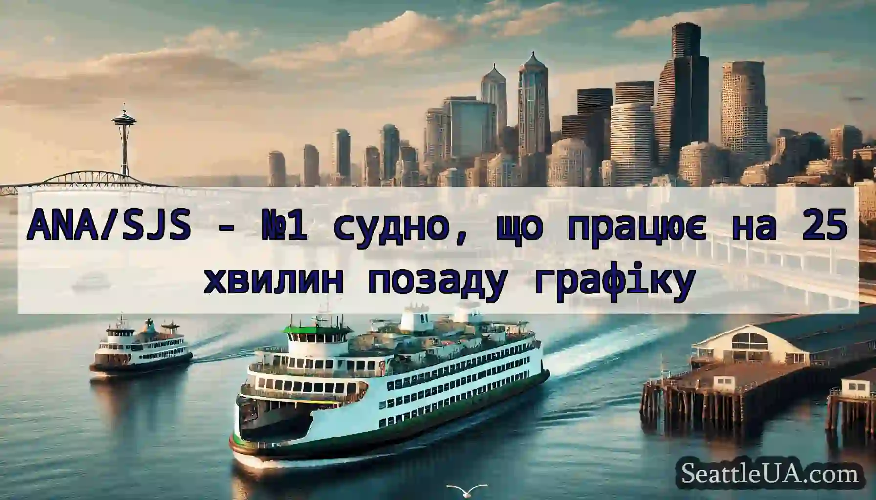ANA/SJS - №1 судно, що працює на 25 хвилин позаду