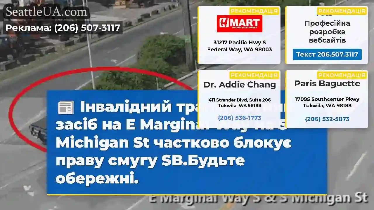 Інвалідний транспортний засіб на E Marginal Way