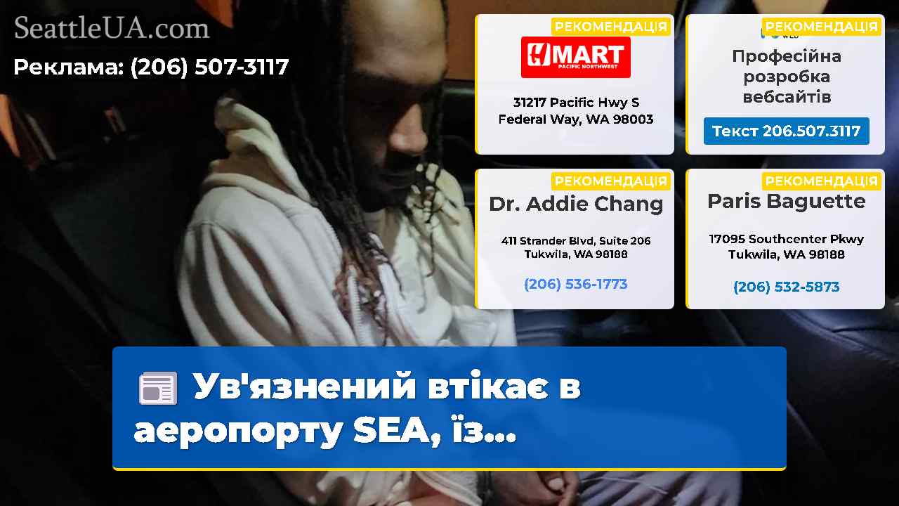 Увязнений втікає в аеропорту SEA їз…