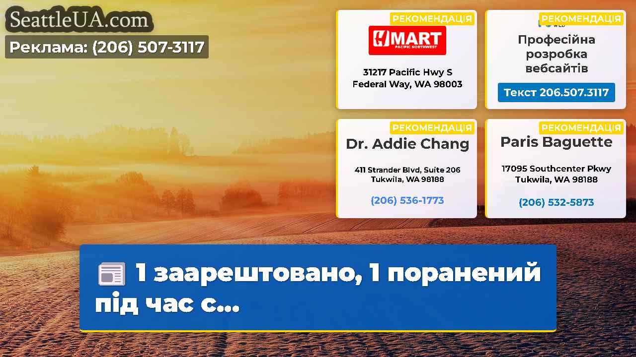 1 заарештовано, 1 поранений під час с...