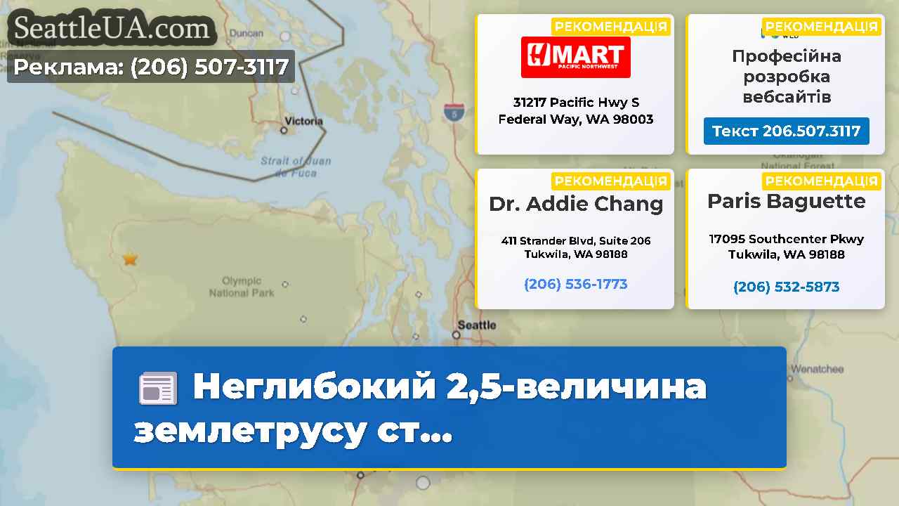 Неглибокий 2,5-величина землетрусу ст...